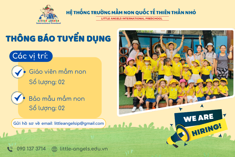 [Tân Bình] Giáo viên mầm non và bảo mẫu